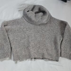 Cozy Gray Turtleneck Sweater